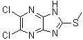 5,6-Dichloro-2-(methylthio)-1H-imidazo[4,5-b]pyrazine molecular structure (CAS 79100-24-6)