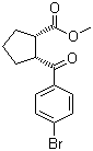 structure of CAS# 791594-11-1, Methyl cis-2-(4-bromobenzoyl)cyclopentanecarboxylate