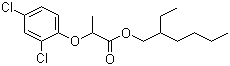 structure of CAS# 79270-78-3, 2-Ethylhexyl 2-(2,4-dichlorophenoxy)propionate