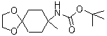 structure of CAS# 792913-82-7, tert-Butyl (8-methyl-1,4-dioxaspiro[4.5]decan-8-yl)carbamate