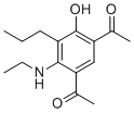 1-[5-Acetyl-2-(ethylamino)-4-hydroxy-3-propylphenyl]ethanone molecular structure (CAS 79324-51-9)