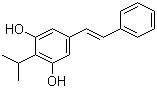 structure of CAS# 79338-84-4, (E)-3,5-二羟基-4-异丙基二苯乙烯