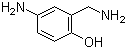 2-氨基甲基-4-氨基苯酚分子结构 (CAS 79352-72-0)