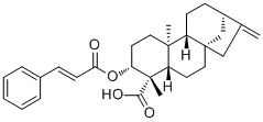 ent-3beta-Cinnamoyloxykaur-16-en-19-oic acid molecular structure (CAS 79406-10-3)