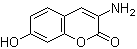 structure of CAS# 79418-41-0, 3-Amino-7-hydroxycoumarin