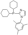 structure of CAS# 794527-14-3, 2-(Dicyclohexylphosphino)-1-mesityl-1H-imidazole