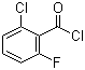 structure of CAS# 79455-63-3, 2-Chloro-6-fluorobenzene-1-carbonyl chloride