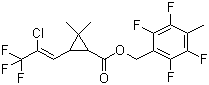 七氟菊酯分子结构 (CAS 79538-32-2)