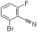 structure of CAS# 79544-27-7, 2-Bromo-6-fluorobenzonitrile