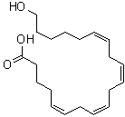structure of CAS# 79551-86-3, 20-Hydroxyeicosa-5Z,8Z,11Z,14Z-tetraenoic acid