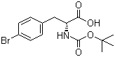 (R)-N-Boc-4-Bromophenylalanine molecular structure (CAS 79561-82-3)