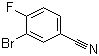structure of CAS# 79630-23-2, 3-Bromo-4-fluorobenzonitrile