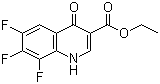 Ethyl 6,7,8-trifluoro-1,4-dihydro-4-oxoquinoline-3-carboxylate molecular structure (CAS 79660-46-1)