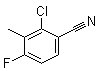 structure of CAS# 796600-15-2, 2-Chloro-4-fluoro-3-methylbenzonitrile
