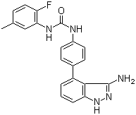 Linifanib molecular structure (CAS 796967-16-3)