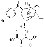 CAS 登录号：79731-87-6, (17R,21alpha)-10-溴-17,21-二羟基-4-丙基阿义马鎓酒石酸盐