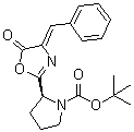 CAS 登录号：79778-45-3, [S-(Z)]-2-[4,5-二氢-5-氧代-4-(苯基亚甲基)-2-恶唑基]-1-吡咯烷羧酸叔丁酯