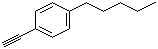 4-戊基苯乙炔分子结构 (CAS 79887-10-8)