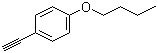 structure of CAS# 79887-15-3, 1-Butoxy-4-eth-1-ynylbenzene