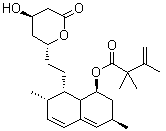 CAS # 79902-62-8, 3-Methylene Simvastatin, [1S-[1alpha,3alpha,7beta,8beta(2S*,4S*),8abeta]]-2,2,3-Trimethyl-3-butenoic acid 1,2,3,7,8,8a-hexahydro-3,7-dimethyl-8-[2-(tetrahydro-4-hydroxy-6-oxo-2H-pyran-2-yl)ethyl]-1-naphthalenyl ester