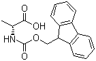 Fmoc-D-alanine molecular structure (CAS 79990-15-1)