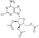 CAS # 79999-39-6, 2',3',5'-Tri-O-Acetyl-2-chloroadenosine, 2-Chloroadenosine 2',3',5'-triacetate