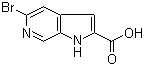 5-溴-1H-吡咯并[2,3-c]吡啶-2-羧酸分子结构 (CAS 800401-71-2)