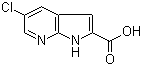 5-Chloro-1H-pyrrolo[2,3-b]pyridine-2-carboxylic acid molecular structure (CAS 800401-84-7)
