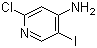 structure of CAS# 800402-12-4, 2-氯-5-碘-4-吡啶胺
