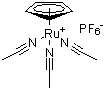 Trisacetonitrile(cyclopentadienyl)ruthenium hexafluorophosphate molecular structure (CAS 80049-61-2)