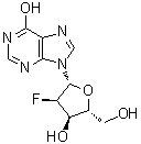 2'-脱氧-2'-氟肌苷分子结构 (CAS 80049-87-2)