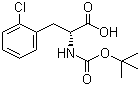 structure of CAS# 80102-23-4, Boc-2-chloro-D-phenylalanine