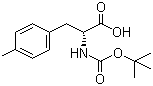 Boc-D-4-甲基苯丙氨酸分子结构 (CAS 80102-27-8)