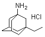 structure of CAS# 80121-67-1, 1-Amino-3-ethyladamantane hydrochloride