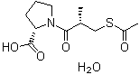 CAS # 801293-45-8, 1-[(2S)-3-(Acetylthio)-2-methyl-1-oxopropyl]-L-proline monohydrate