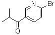 CAS 登录号：801303-47-9, 1-(6-溴-3-吡啶基)-2-甲基-1-丙酮