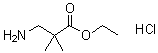 3-氨基-2,2-二甲基丙酸乙酯盐酸盐分子结构 (CAS 80253-38-9)