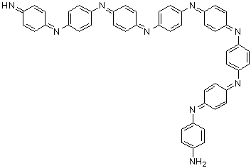 CAS 登录号：80316-29-6, N-[4-[[4-[[4-[(4-氨基苯基)亚氨基]-2,5-环己二烯-1-亚基]氨基]苯基]亚氨基]-2,5-环己二烯-1-亚基]-N'-[4-[[4-[(4-亚氨基-2,5-环己二烯-1-亚基)氨基]苯基]亚氨基]-2,5-环己二烯-1-亚基]-1,4-苯二胺