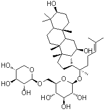 CAS # 80325-22-0, Gynosaponin M, 20(S)-Protopanaxadiol 20-O-beta-D-xylopyranosyl(1→6)-beta-D-glucopyranoside, 3-O-Deglucosylginsenoside C-Mx1, 3-O-Dideglucosylginsenoside Rb3, Ginsenoside C-Mx, Ginsenoside Mx, Gynosaponin M, Gypenoside XIII