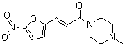 structure of CAS# 803647-40-7, 1-(4-Methyl-1-piperazinyl)-3-(5-nitro-2-furanyl)-2-propen-1-one