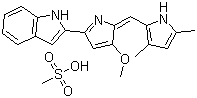 structure of CAS# 803712-79-0, Obatoclax mesilate