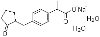 structure of CAS# 80382-23-6, Loxoprofen sodium