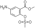 CAS # 80430-22-4, Methyl 5-amino-2-methansulfonyloxybenzoate, Methyl 3-amino-6-methansulfonyloxybenzoate