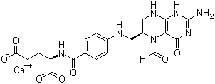 structure of CAS# 80433-71-2, Calcium levofolinate