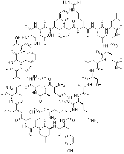 CAS # 80458-29-3, Porcine intestinal heptacosapeptide, PHI 27, PHI 27 (pig), PHI 27 (rabbit), Pig PHI, Porcine PHI, Porcine PHI 27
