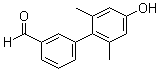 structure of CAS# 805250-31-1, 4'-Hydroxy-2',6'-dimethyl-[1,1'-biphenyl]-3-carboxaldehyde