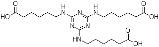 structure of CAS# 80584-91-4, 2,4,6-三(氨基己酸基)-1,3,5-三嗪