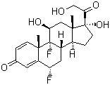 6-alpha-氟-异氟泼尼龙分子结构 (CAS 806-29-1)