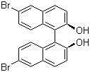 structure of CAS# 80655-81-8, (S)-(+)-6,6'-二溴-1,1'-二-2-萘酚