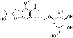 structure of CAS# 80681-45-4, prim-O-Glucosylcimifugin
